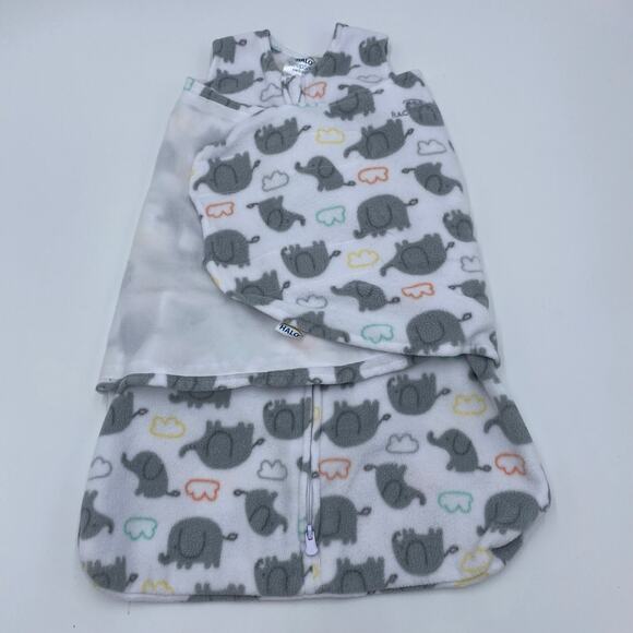 Halo Elephant Micro Fleece Sleepsack Swaddle Size NB 0-3M - Picture 1 of 3